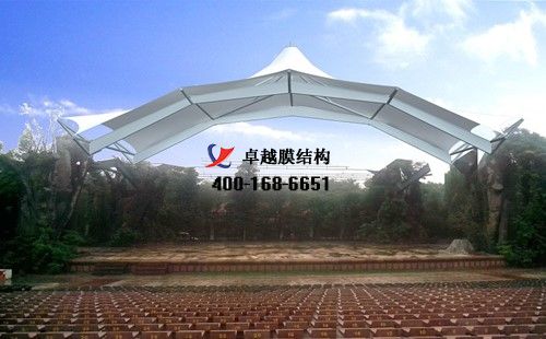 許昌膜結(jié)構(gòu)看臺/舞臺【許昌富華玻璃有限公司等】設計施工案例