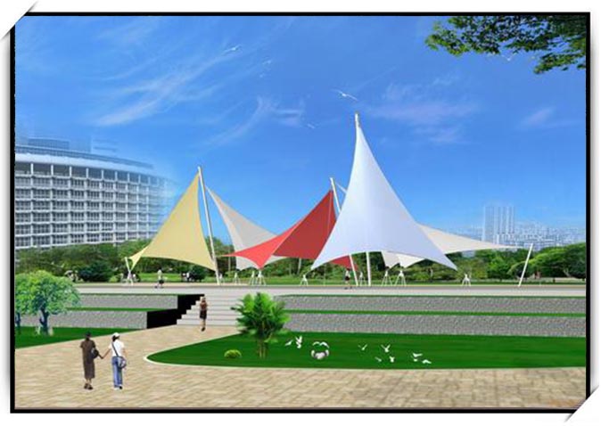 鄭州市張拉膜結(jié)構(gòu)設(shè)計施工案例